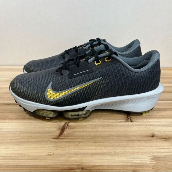 NEW Nike Zoom Infinity Tour 2 Golf shoes cleats Mens 10.5 Black gold - Picture 3 of 8